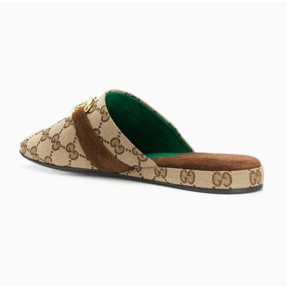NIB Gucci monogram print slippers size 38 shoes - Picture 2 of 10